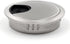 Jetland Desk Grommet for Wire Organizer - Brushed Silver, Fits 2" Hole, GBS53 (2-Pack)
