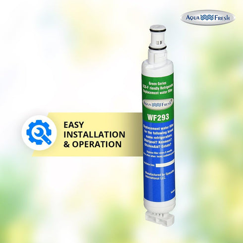 Aqua Fresh WF293 Refrigerator Water Filter Replacement - Compatible with 4396701, 9915, EDR6D1, RWF2000A, LC200V,