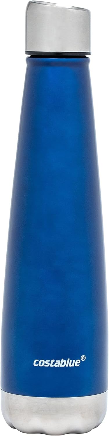 Insulated Water Bottle, Refillable Stainless Steel Travel Tumbler for Adults with Leak-proof Lid for Hot & Cold