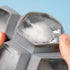 True Zoo Jumbo Iced Out Diamond Ice Tray, Silicone Mold and Ice Cube Tray for Cocktails, Makes 4 Ice Cubes, Grey