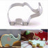 6Pcs/Set Elephant Silicone Molds & Stainless Steel Cookie Cutters for Baby Shower Party Favors Supplies