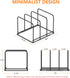 Kitchen Cabinet Organizer, Steel Cookware Holder, Divided Holder with 3 Slots for Skillets Baking Tray and Chopping Board Rack - Pan Holder Storage (2.2 Inch Width Slots)