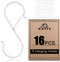 ADIIL 16 Pcs S Hooks for Hanging, Heavy Duty Metal S Shaped Closet Hooks for Plants Kitchen Utensils Bags