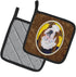 Caroline's Treasures SS8415PTHD English Bulldog Pot Holders Set, Heat Resistant Kitchen Oven Hot Pads, 7.5 x 7.5