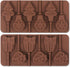6 Cavity Silicone Lollipop Mold, Christmas Candy Mold, Round, Stars & Hearts, Bowknots, Smile Faces Shape, 5 PCS, 130
