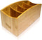 Natural Bamboo Organizer, Kitchen Counter Utensil Storage, Home Office Desk Caddy, Living Room Remote Holder
