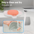 3 Pack Silicone Soap Dish with Drain, Easy to Clean Bar Soap Holder for Shower/Bathroom, Keep Soap Dry, Kitchen Saver