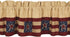 Home Collection by Raghu 72" x 15.5" Stars and Stripes Valance Multi Color Nutmeg Indigo & Barn Red