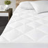 300TC 18 Inch, Madison Park Twin Mattress Protector Pad Waterproof Bed Cover, Breathable Sateen Cotton, Diamond Quilted