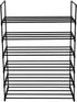 6-Tier Metal Shoe Rack, Stackable Shoe Tower, Shoe Storage Organizer Metal Cabinet Durable Multifunctional Shelf