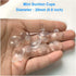 30 Pieces Mini Suction Cups, 20mm Clear PVC Plastic Sucker Pads for Festival Decoration, Wall Glass Home Car