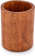 Natural Mango Wood Cooking Utensil Holder for Countertop, Spoons, Cooking Tools, etc. (5" x 5" x 6")