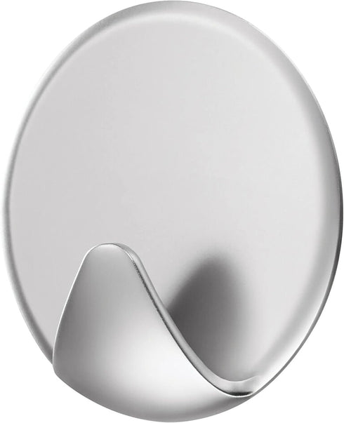 Command AD85SL-6NA Repositionable Silver Circle Hooks, 6 Hardware for Home Organization