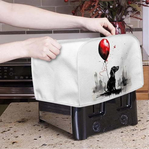 Dachshund Dog 2|4 Slice Toaster Cover, Cartoon Aesthetic Waterproof Kitchen Small Appliance Cover