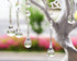 10pcs 5.3" H&D Crystal Raindrop with Octagon Beads Chandelier Prisms Pendants Lamp Curtain DIY Suncatcher Parts (Clear)