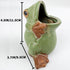 FlidRunest Kids Frogs Toothbrush Holder for Bathroom - Ceramic Animal Tooth Brush Holder Cup - Easy to Clean Toothbrush