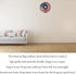 Heoclao 11.81'' American Flag Metal Wall Art, National Flag Metal Sculpture for Home Office Decor