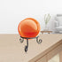 4.5inches 2inches Black Iron Gazing Globe Stand, Wrought Iron Sphere Holder, Crystal Ball and Glass Bowl Display Stand