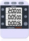 Digital Dual Kitchen Timer for Cooking, 3 Channels Count Down/up Multi Timers, Large-Display Adjustable Alarm Volume