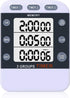 Digital Dual Kitchen Timer for Cooking, 3 Channels Count Down/up Multi Timers, Large-Display Adjustable Alarm Volume