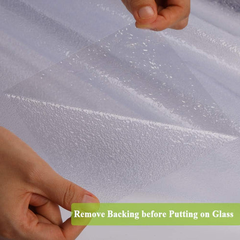Privacy Window Film, Decorative Glass Door Film, Static Cling Window Tint, 17.5 inches by 78.7 inches