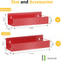 6pack (6pack-Red) SMRCAD Magnetic Spice Rack for Refrigerator, Magnetic Shelf for Fridge Space Saving Seasoning