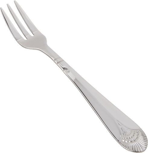 Winco Peacock Stainless-Steel Oyster Fork, 6.75", Extra Heavyweight, 12 Pack