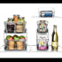 madesmart 2-Tier Multi-Purpose Slide-Out Storage Organizer with Handles and Dividers, BPA Free, Clear, Pack of 1