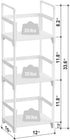 3 FIDUCIAL HOME Tiers Small Bookshelf Book Shelf White Kids Bookcase Mini Short Book Rack Storage Organizer Easy
