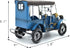 Diecast Model Cars Classic Cars Collectible Model Car with Music Box Home Decor (Blue)