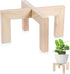 Vigordream Plant Stand, Indoor/Outdoor Wood Plant Holder, Single Flower Pot Stand, Sturdy