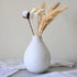 Snow Inspired Flower Vase, Ceramic Vases, White Vases, Minimalist Design for Elegant