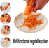 Saim 7 in 1 Multifunction Vegetable Peeler & Metal Scraper, Orange, 2 Pcs, Fruit Grater Slicer Kitchen Tool