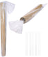 Jumbo Carpet Storage Bags 2 Pieces Large Clear Plastic Bag with Nylon Zip Ties for Indoor/Outdoor Carpet