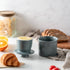 Butter Crock with Water Line for Countertop, French Butter Dish with Lid, Ceramic Butter Keeper for Fresh Spreadable Butter, Dark Gray