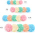 Pastel Tissue Paper Pom Poms, Hanging Paper Flowers for Rainbow Birthday Decorations, Baby Shower Decor, Easter Party