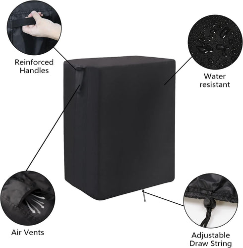 40inch 41"L24"W32"H, Prep Table Cover for Royal-Gourmet Double-Shelf Movable Dining Cart Table, Outdoor BBQ Cart Cover