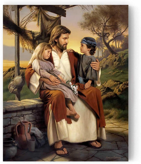 Simon Dewey - As I Have Loved You | Jesus Shepherd Art | Inspirational Jesus Picture | 8x10 Unframed Print