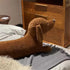 KOWAKA (27.5inches) Dachshund Dog Plush Hug Pillow Soft Durable Stuffed Throw Cushion Dachshund Animals Hug Pillow