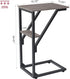 NEFROM ET-D-GY1 C-Shaped End Table, Small Couch Side Table, Sofa TV Tray Table for Living Room, Bedroom, Bedside