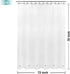 Mrs Awesome Long Shower Curtain Liner with 6 Magnets, 72 x 78 inch PEVA Heavy Duty Plastic Waterproof Shower Curtain