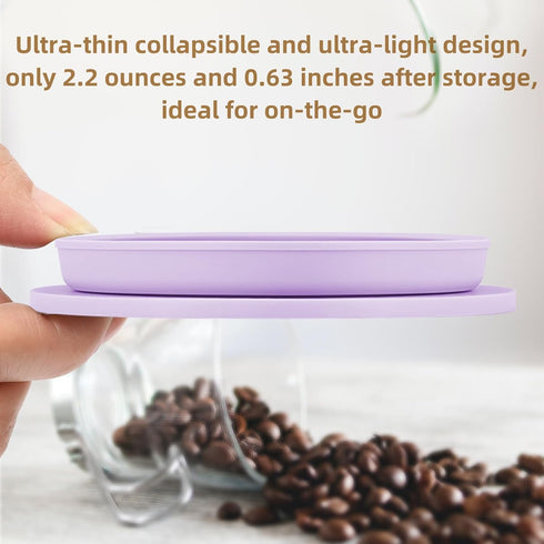 3 Packs Collapsible Travel Pour Over Coffee Maker, Paperless Portable Coffee Dripper Kit, Silicone Reusable Coffee