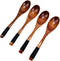 JapanBargain Wooden Dinner Spoons - Set of 4, 7-3/4 Inch, Yogurt, Snack, Ice Cream, Children Spoons