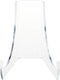 Plymor Clear Acrylic Flat Back Display Easel, Extra Deep Support Ledges, 3" H x 3.125" W x 4" D