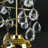 10pcs 38mm Crystal Suncatcher, Hanging Clear Teardrops Crystals Chandelier Parts Prisms Pendants with Hook for Windows