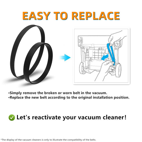 Replacement Belts for Hoover MaxLife Total Home Pet Upright Vacuum Models, Replace Parts 562289001 562932001
