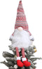 Gnome Christmas Tree Topper, Plush Santa Gnomes Christmas Ornaments Decoration