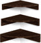Alsonerbay Corner Shelf Wall Mount, Set of 3 Floating Shelves for Storage