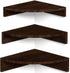 Alsonerbay Corner Shelf Wall Mount, Set of 3 Floating Shelves for Storage