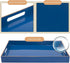 15.7 11.8 1.57" MAONAME Royal Blue Serving Tray with Handles, Rectangular Decorative Tray, Modern Coffee Table Trays